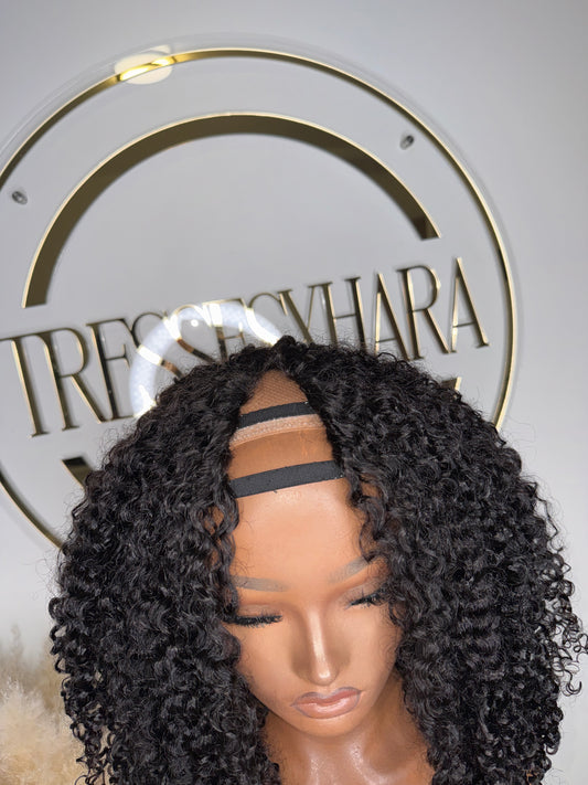 New! Plush Curly V-Part Wig