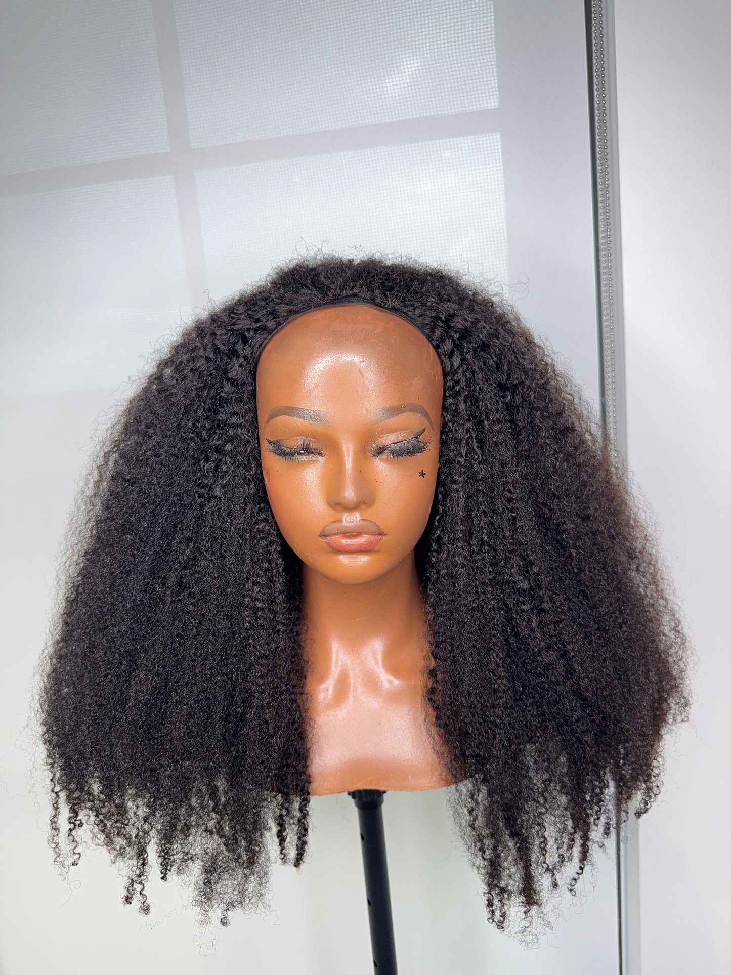 Zuri Afro Curly Half Wig 24"