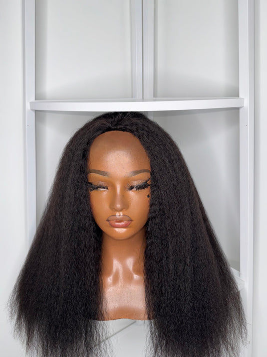 New! Nova Kinky Straight Half Wig
