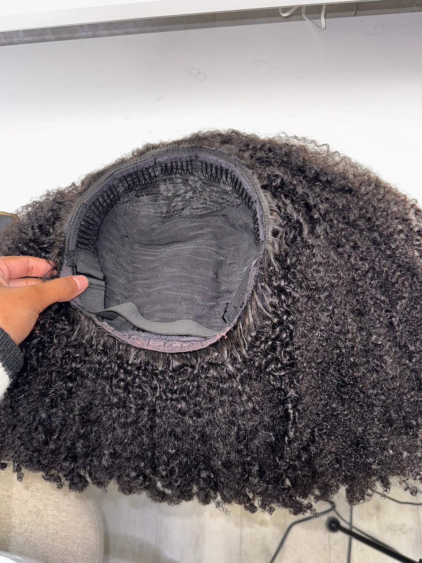 Zuri Afro Curly Half Wig image 6
