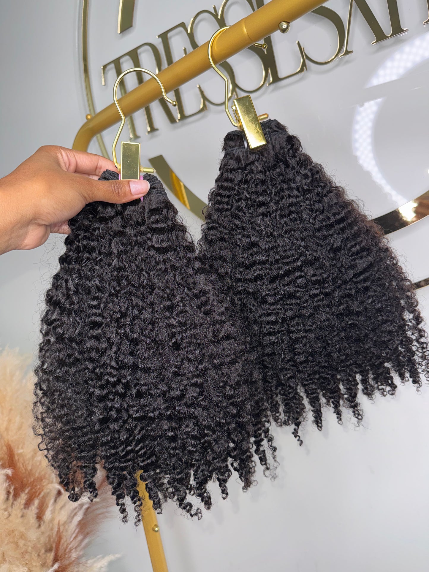 Set of 2 Afro Curly Bundles 18”