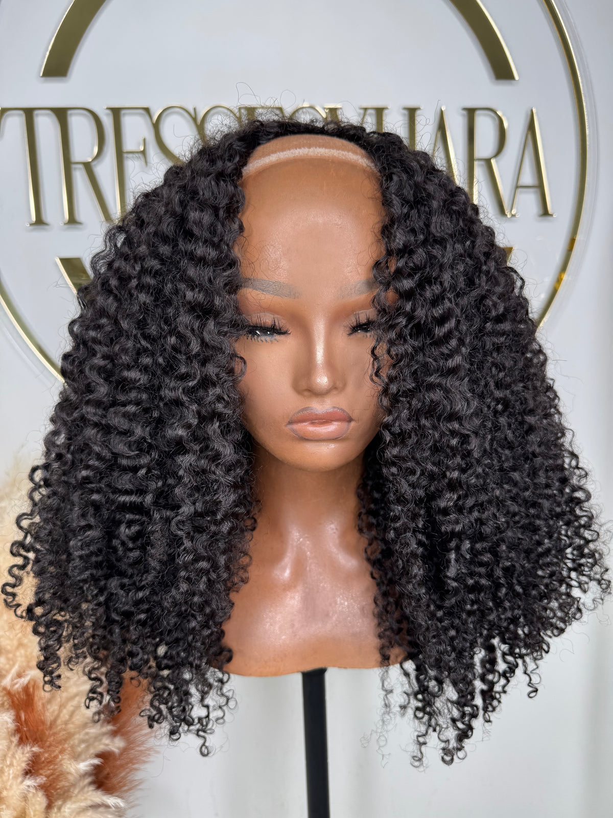 New! Plush Curly V-Part Wig