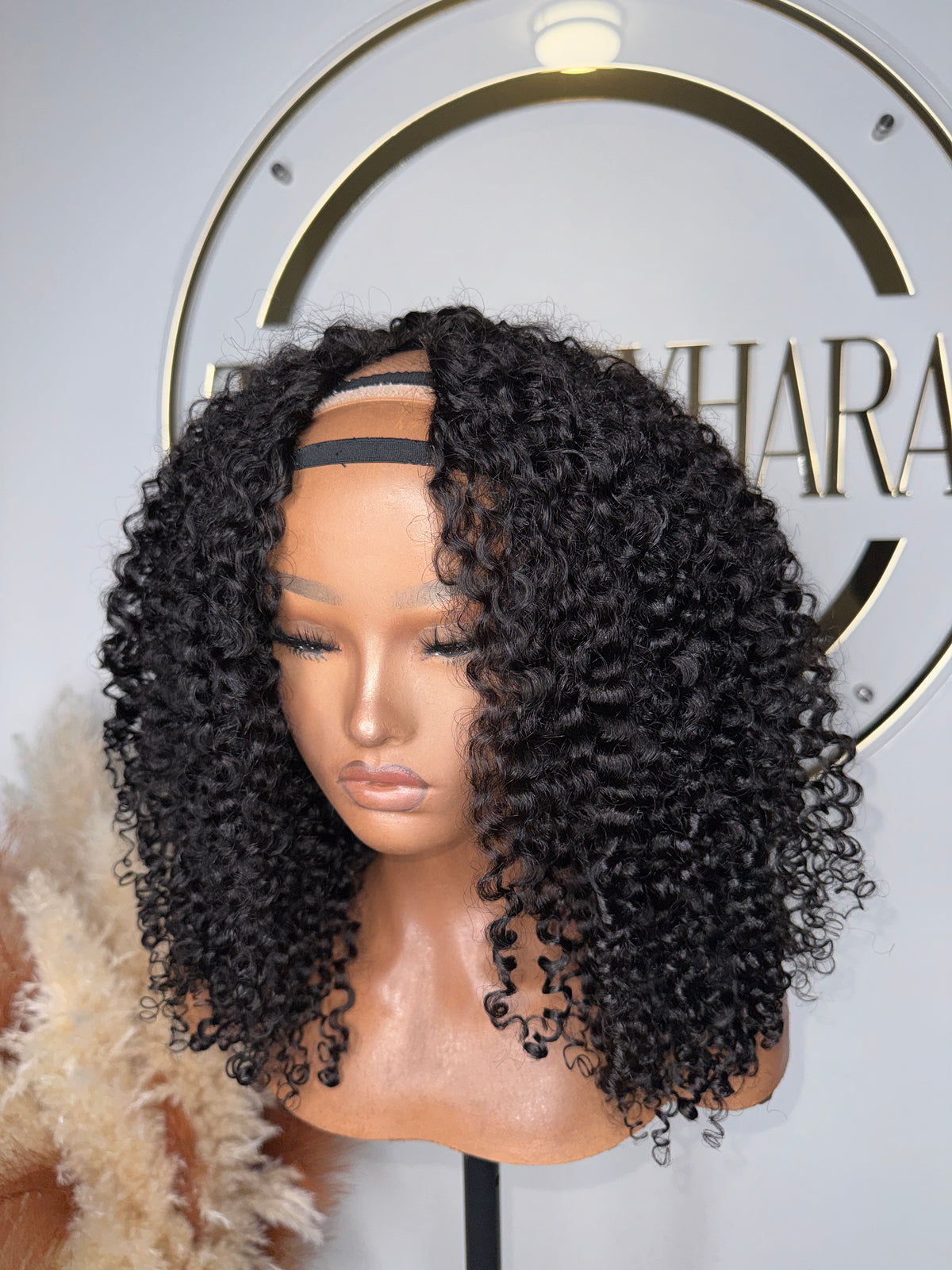 New! Plush Curly V-Part Wig