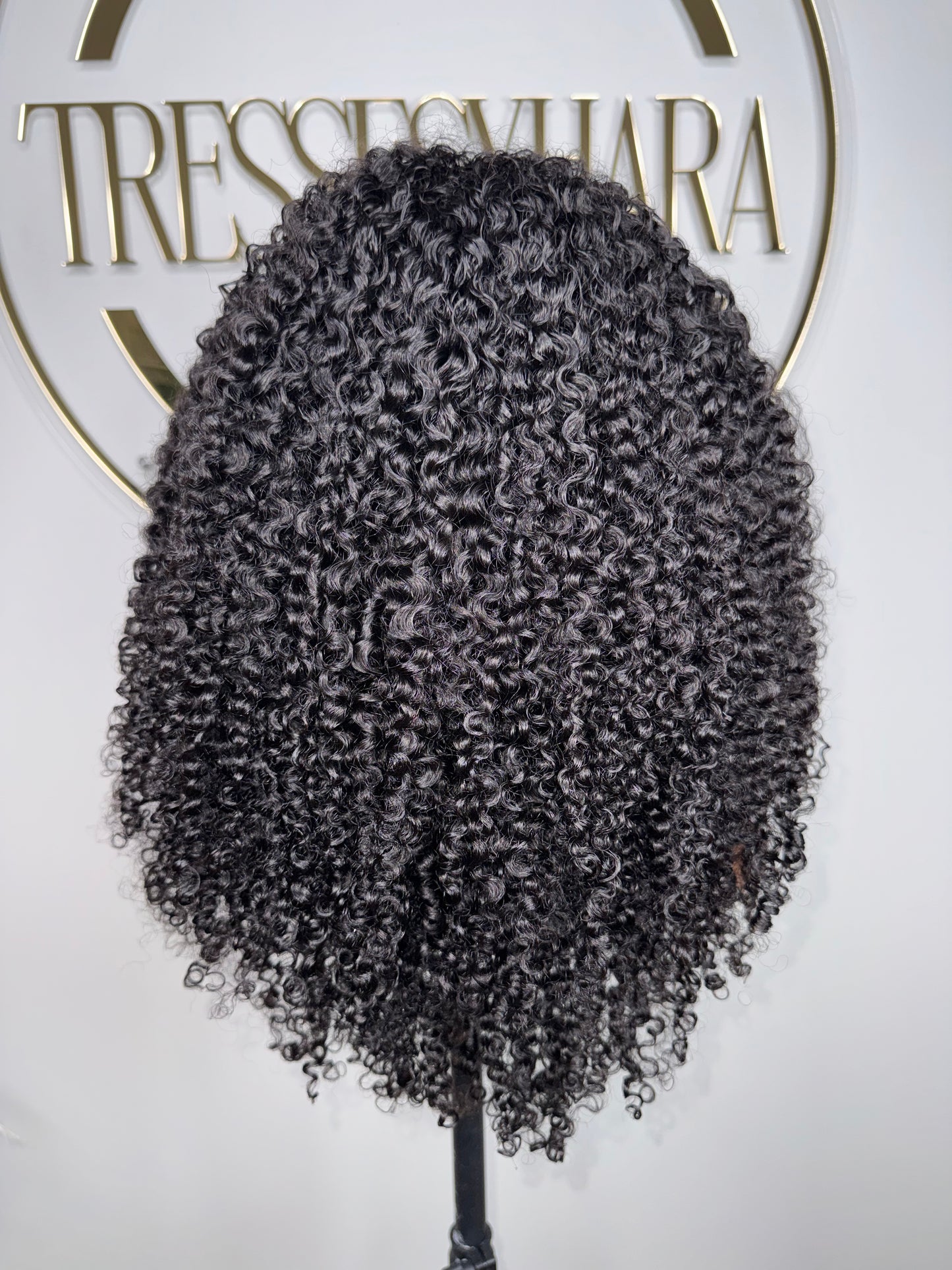 NEW! Ready to Ship Plush Curly Half Wig 22”