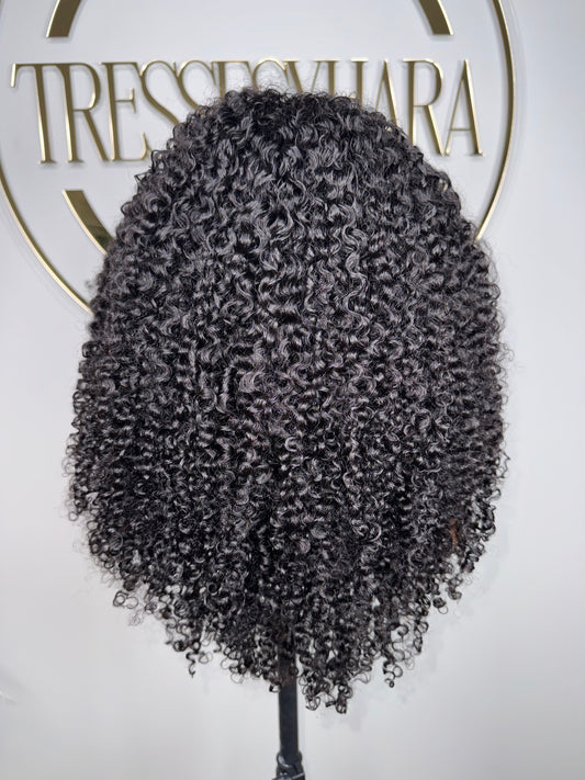 New! Plush Curly Half Wig