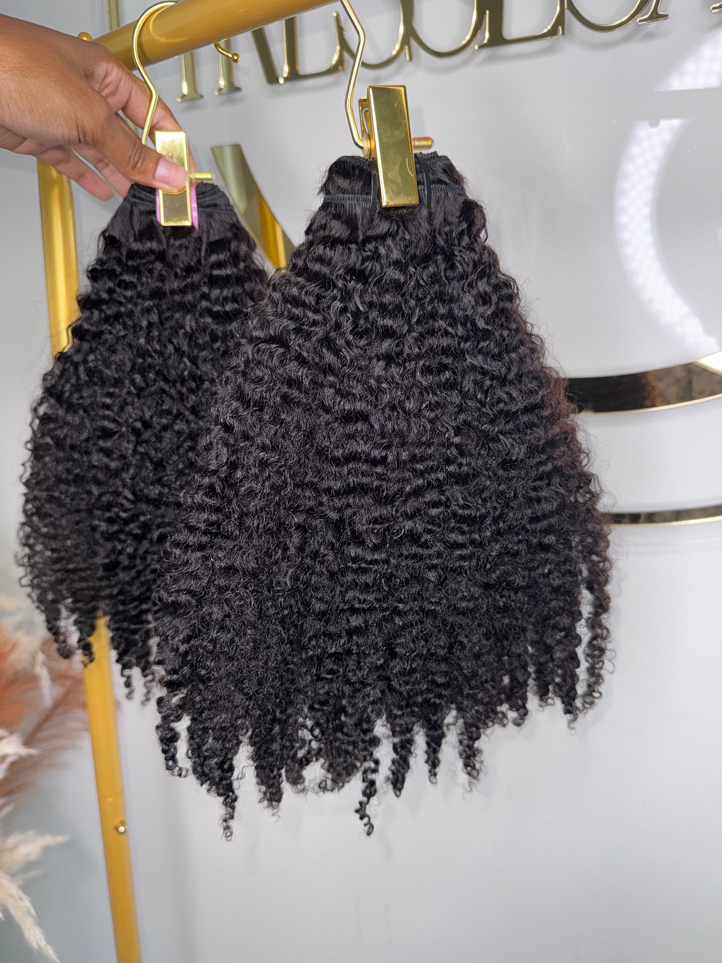 Set of 2 Afro Curly Bundles 18”