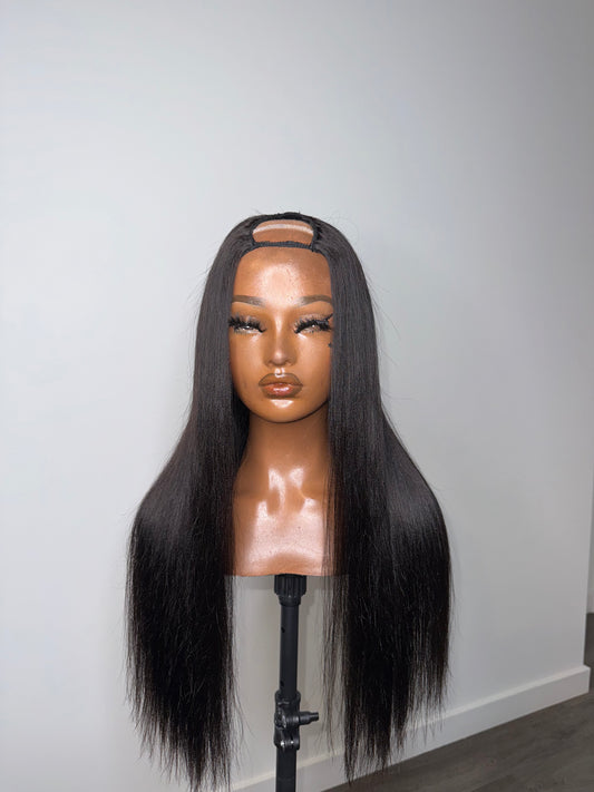 Yaki Straight U-Part Wig - IRIS